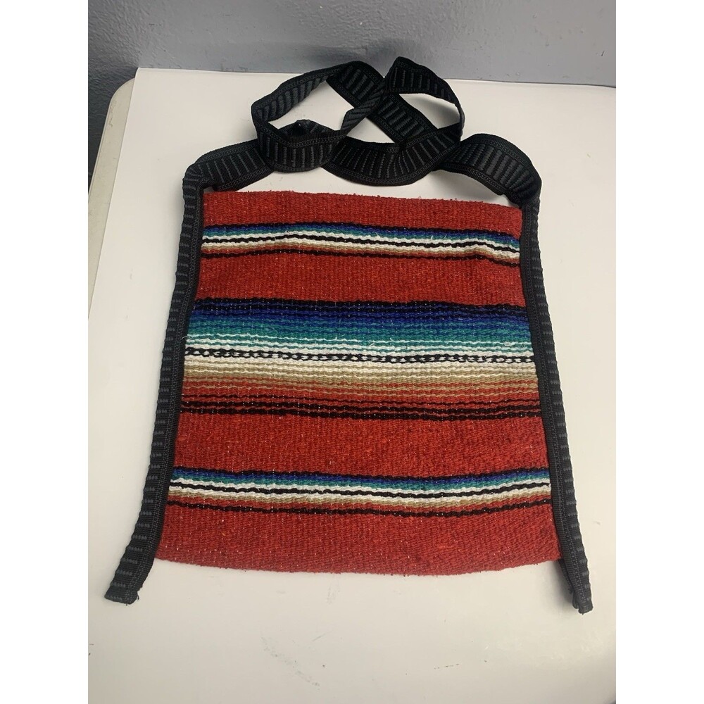 El Paso Saddle Blanket Striped Shoulder Crossbody Bag wit Black Strap Sarape